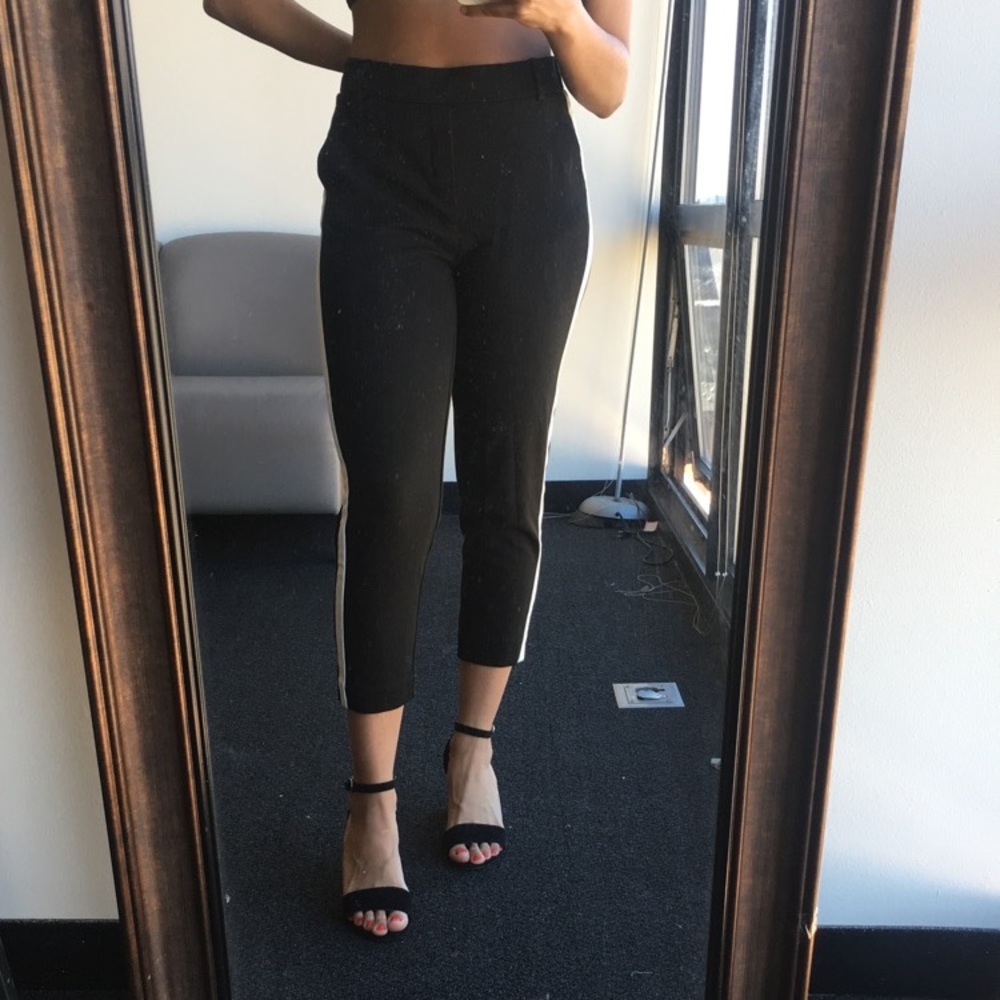 Cropped black pants